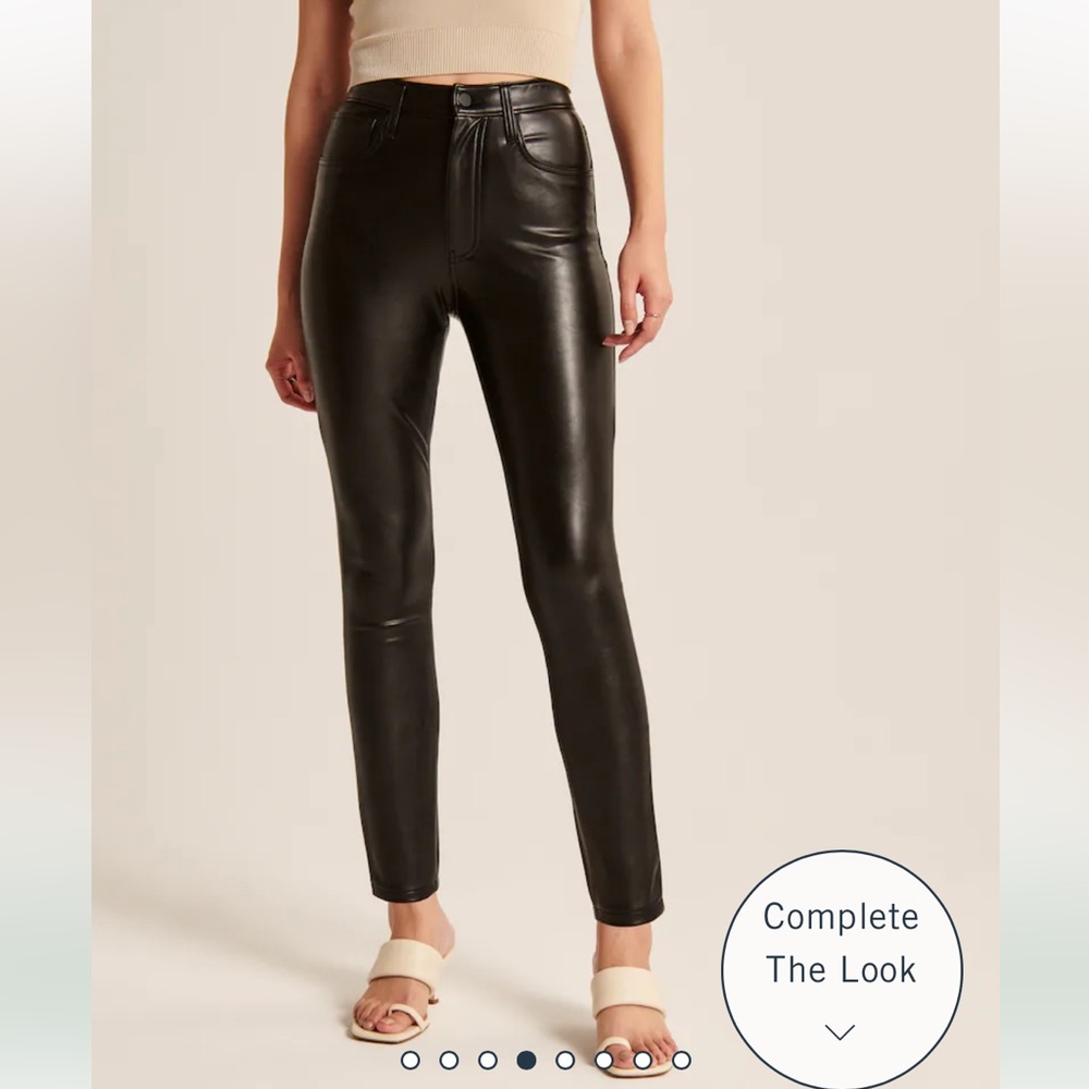 Abercrombie & Fitch Skinny Vegan Leather Pants